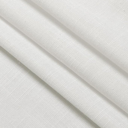 Off White Kitchen Curtains 36 Inch Length Set 2 Panel Back Tab Pocket Semi - Image 6