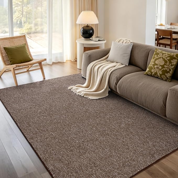 4x6 Coffee/White Area Rug Washable Non-Slip Soft by Unknown