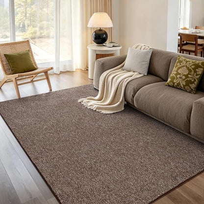 4x6 Coffee/White Area Rug Washable Non-Slip Soft by Unknown