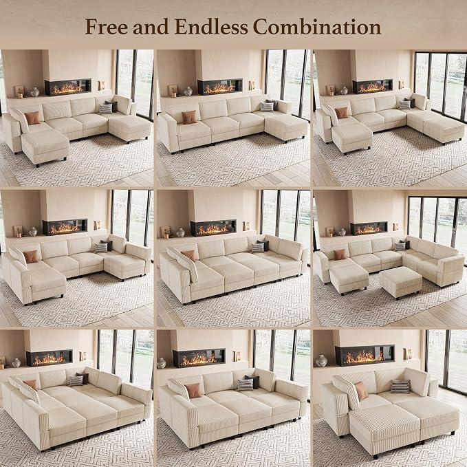 Belffin 9 Seats Modular Sectional Sofa - Image 8