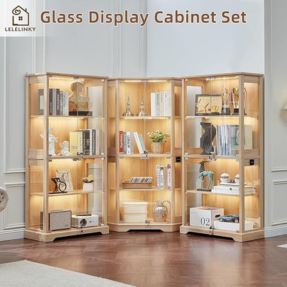 LELELINKY Farmhouse Display Cabinet - Image 9