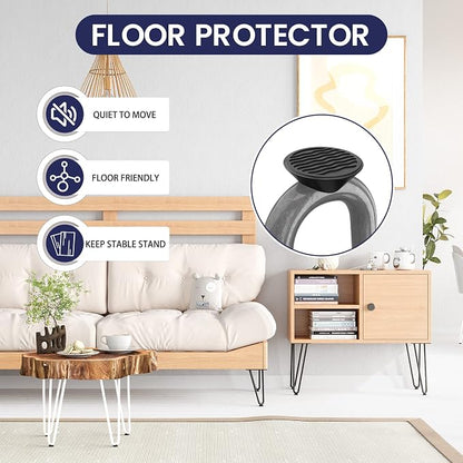 SMARTSTANDARD 6 Inch Heavy Duty Hairpin Furniture Legs, Metal Home DIY Projects - Image 5