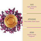 BREWIX, Pure Dried Rose Petals Loose Tea (25+ Cups,1.76oz/50g) Edible Flowers for Cocktails,Garnishing & Drinks, Tea,Baking,Desserts,Bread,Cake,Bath,DIY Skincare Edible Rose Petals in Resealable Bag
