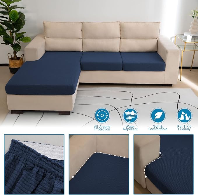 Water Repellent Couch Cushion Cover Stretch, Seat Cushion Cover, Armchair Cover - Image 4