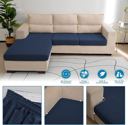 Water Repellent Couch Cushion Cover Stretch, Seat Cushion Cover, Armchair Cover - Image 4