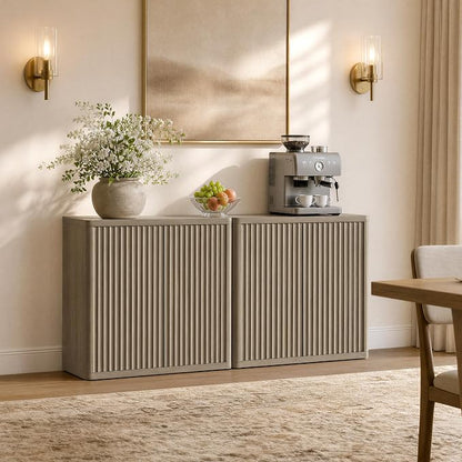 SICOTAS Buffet Cabinet with Storage 103.8" Sideboard Accent Modern Credenza - Image 4