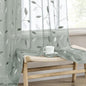 MIULEE Sage Sheer Curtains 2 Panels Embroidered Leaf Patterned, W52 x L84 | by MIULEE