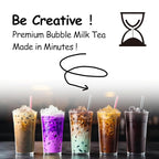 Boba Moo Premium Boba Tea Kit Combo (Classic & Taro) - Only 10,000 Kits Yearly, Small Batch Bubble Tea Kit With Exceptional Taste & Chewiness, Vegan, Lactose-Free, 6 Servings