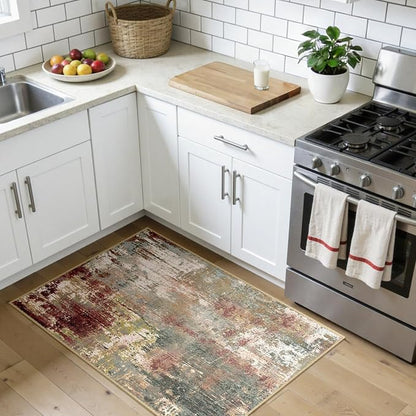 RELEANY Washable 3'x4' Abstract Area Rug - Image 3