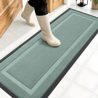 OLANLY Front Door Mat Outside 47x17, All-Season Heavy-Duty Rubber Doormat | by OLANLY