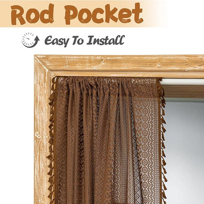 Sutuo Home Dark Coffee Door Curtain - Image 4