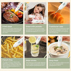 Meat Thermometer Digital - Instant Read Food Thermometer for Cooking Grilling Air Fryer Griddle Probe Kitchen Gadgets Essentials BBQ Grill Smoker Oil Fry Candy Turkey Instant Read Thermometer