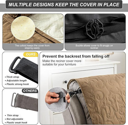100% Waterproof Recliner Chair Cover, Recliner Chair Covers - Image 6