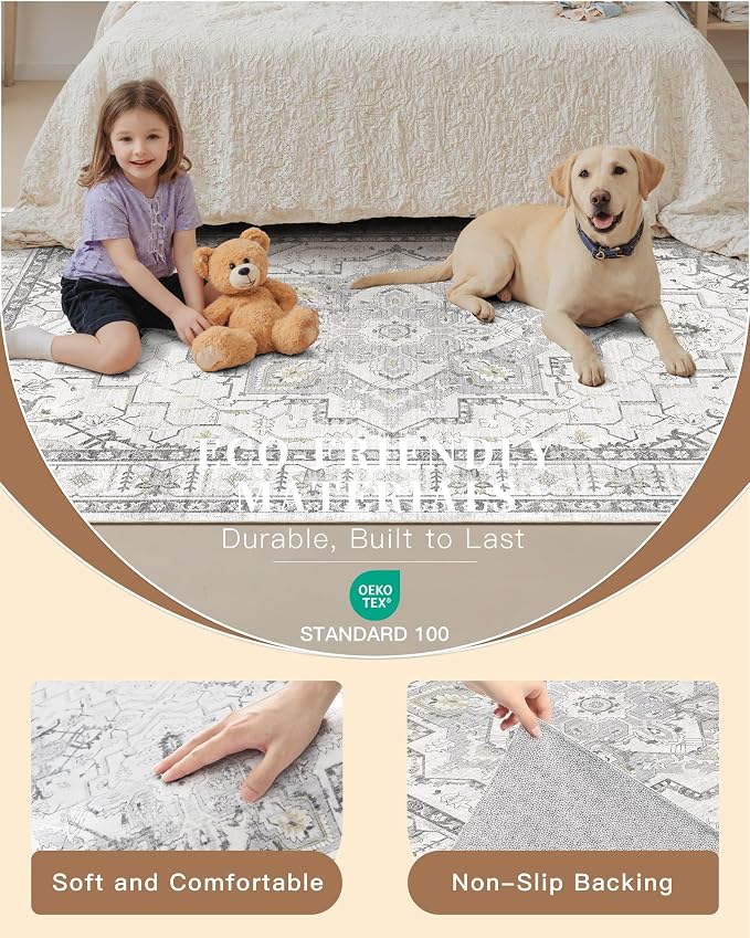 Madane Washable Runner Rug 2x6 Runners - Image 5