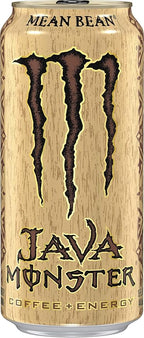 Monster Energy Java Monster Mean Bean, Coffee + Energy Drink, 15 Ounce (Pack of 12)
