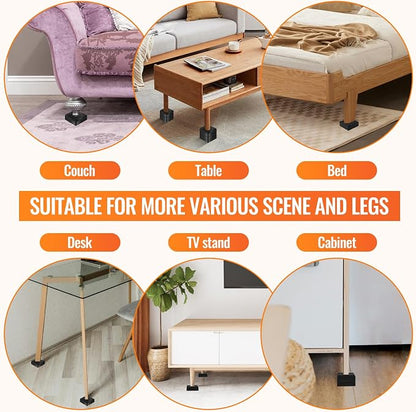 Furniture Risers Heavy Duty Adjustable Bed Risers Blocks Lift 4, 2 inches - Image 6