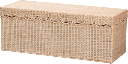 Bali & pari Damita Scallop Natural Rattan Chest - Image 2