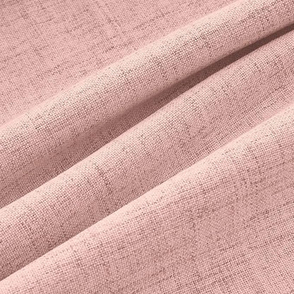 MIULEE 100% Blackout Linen Curtains 42 x 90 Inch Blush Pink 2 Panels | Thermal - Image 9