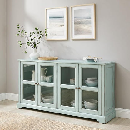 Crosley Furniture Holbrook Traditional Glass Door Sideboard Buffet Cabinet - Image 8