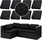 8PCS Patio Cushion Covers.Patio Furniture Couch SeatSlipcovers | Washable by SUKAIKEQA