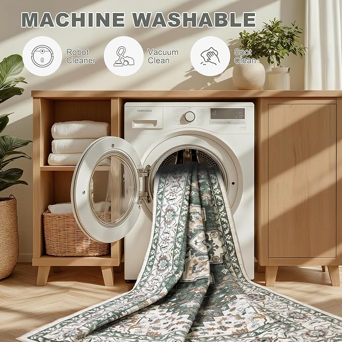 2x3 Area Rugs Living Room: Washable Rug - Image 6