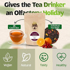 English Tea Store - Cranberry Orange Flavored Black Tea | Tart Cranberry & Sweet Citrus Blend | Natural Fruit Infused | Small Batch Crafted | 25 Teabags Pouch | No Strings or Tags