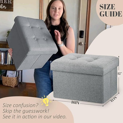 LINMAGCO Ottoman Storage Ottoman - Image 3