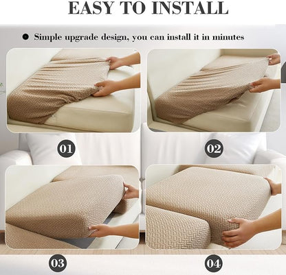 Couch Covers for 2 Cushion Sofa Pet Friendly Couch Cushion Covers Universal - Image 7