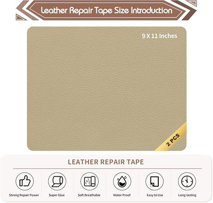 KING MOUNTAIN Leather Repair Patch, 2 Packs 9 x 11 Inches self Adhesive Leather - Image 4