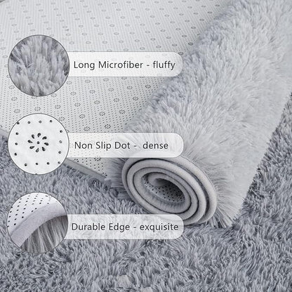 Chicrug Soft Runner Rugs for Bedroom Living Room Plush Fluffy Rug 2x8 | Shag - Image 6