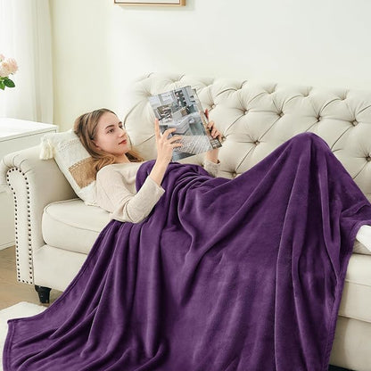 BEDELITE Fleece Blanket Soft Plush Full Bed Blanket Purple 84"x90" | Ultra Soft - Image 6