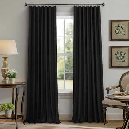 Black Out Curtains 45 Inch Long 2 Panels Burg - Image 9
