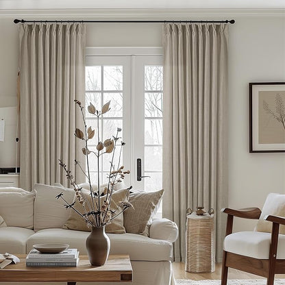 Extra Wide Curtains 90 Inches Long 60 Inch Width Burlywood Birch | Light - Image 8