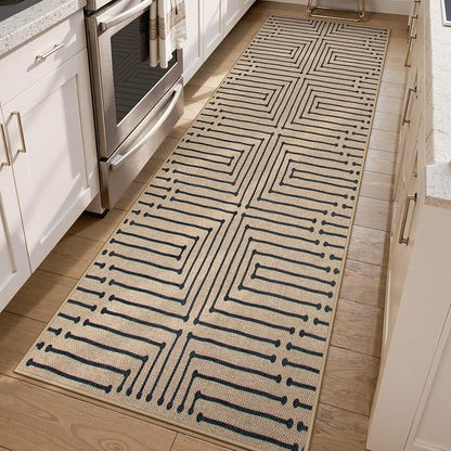 Lahome Easy Jute Washable Runner Rug, 2x8 Farmhouse Kitchen Runner Rug | Non by Lahome