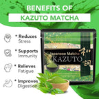 Kazuto Matcha Organic For latte And Cooking – Authentic Japanese First Harvest Culinary Grade Matcha Green Tea Powder from Shizuoka Antioxidants Unsweetned