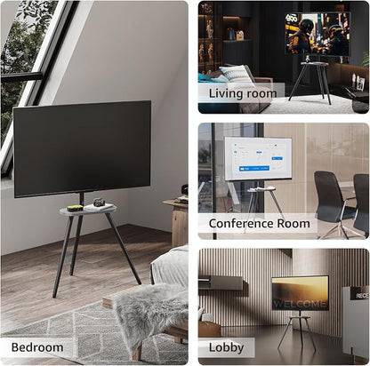 Tripod Easel TV Stand for 43–65 Inch TVs, Height Adjustable Swivel Floor TV - Image 7