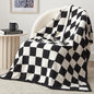 EXQ Home Checkered Throw Blanket, Knitted Blankets by EXQHomeTexitleCoLtd