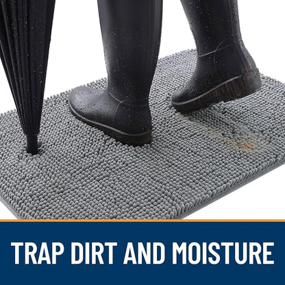 OLANLY Dog Door Mat for Muddy Paws 70x46, Super Absorbent Chenille Mud Mat | - Image 2