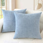 CaliTime Decorative Couch Throw Pillow Covers 24 X 24 Inches Baby Blue | Pack by CaliTime