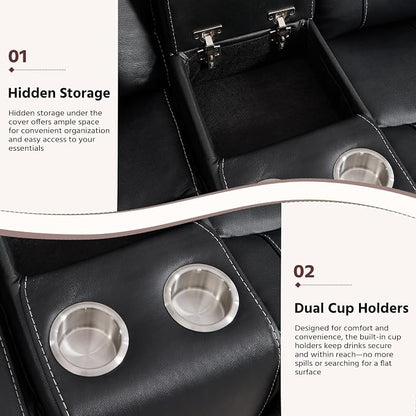 ANJ Premium Genuine Manual Reclining Sofa Set - Image 6