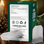 FreshDrinkUS StrongerLungs 20 Tea Bags - Mullein Leaf, Ginseng, Elderberry, Ginger & Thyme - Supports Lung Cleanse, Congestion Relief & Mucus Detox - Caffeine-Free & All-Natural