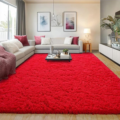 Pionblank 9x12 Area Rug for Living Room, Shag Large Rug for Bedroom by PIONBLANK