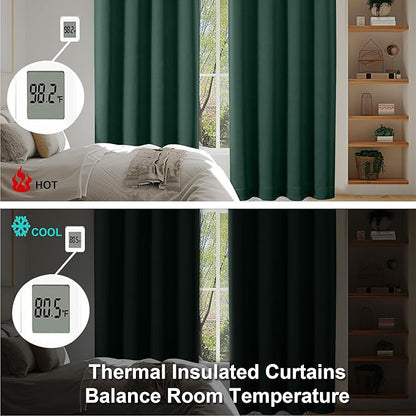 Simplebrand Ava Ever Green Short Blackout Curtains - Image 6