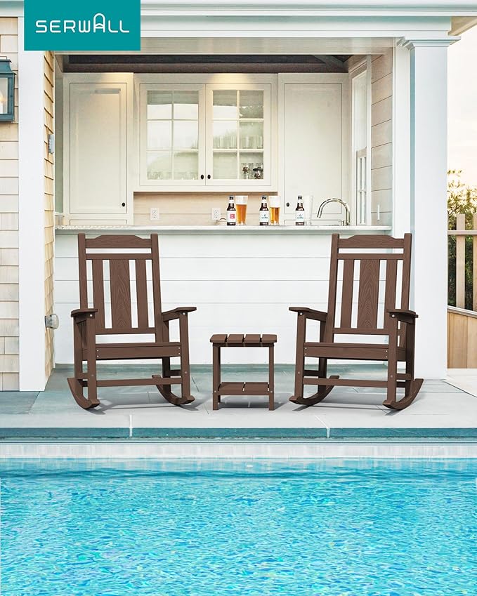 SERWALL HDPE Outdoor Rocking Chairs - Image 2