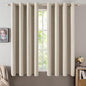MIULEE 100% Blackout Linen Curtains by MIULEE