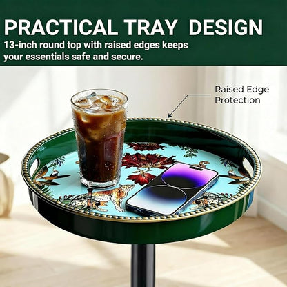 Gesodant Boho Single Leg Round Side Table - Image 4