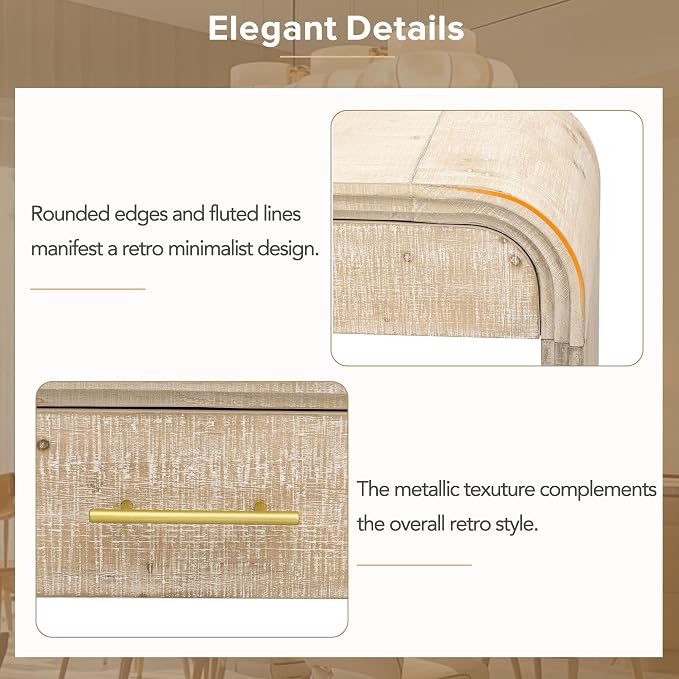 Harper & Bright Designs TREXM Unique Retro Silhouette Console Table - Image 7