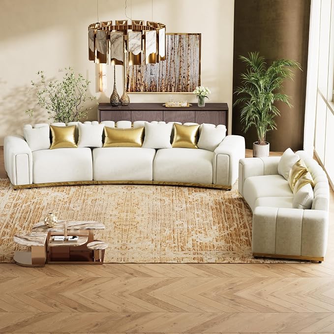 Oversized Velvet Chesterfield Couch - Image 9