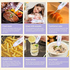 Meat Thermometer Digital - Instant Read Food Thermometer for Cooking Grilling Air Fryer Griddle Probe Kitchen Gadgets Essentials BBQ Grill Smoker Oil Fry Candy Turkey Instant Read Thermometer