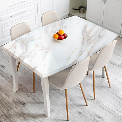 rabbitgoo Glossy Marble Contact Paper Peel and Stick Wallpaper 17.5" X 78.7" - Image 2